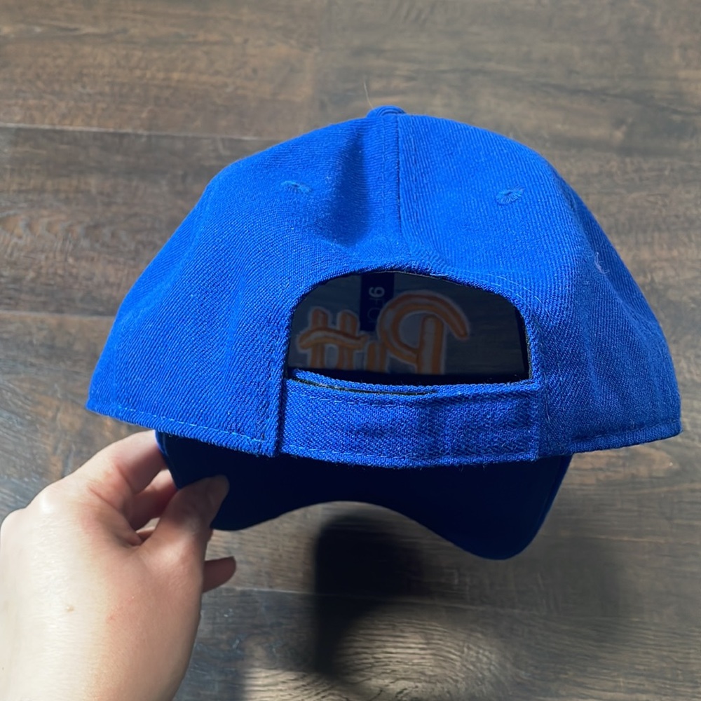 NEW ERA HAT youth Velcro back Pitt college royal blue gold yellow round brim - Picture 3 of 5